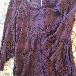 Free People Purple lace dress